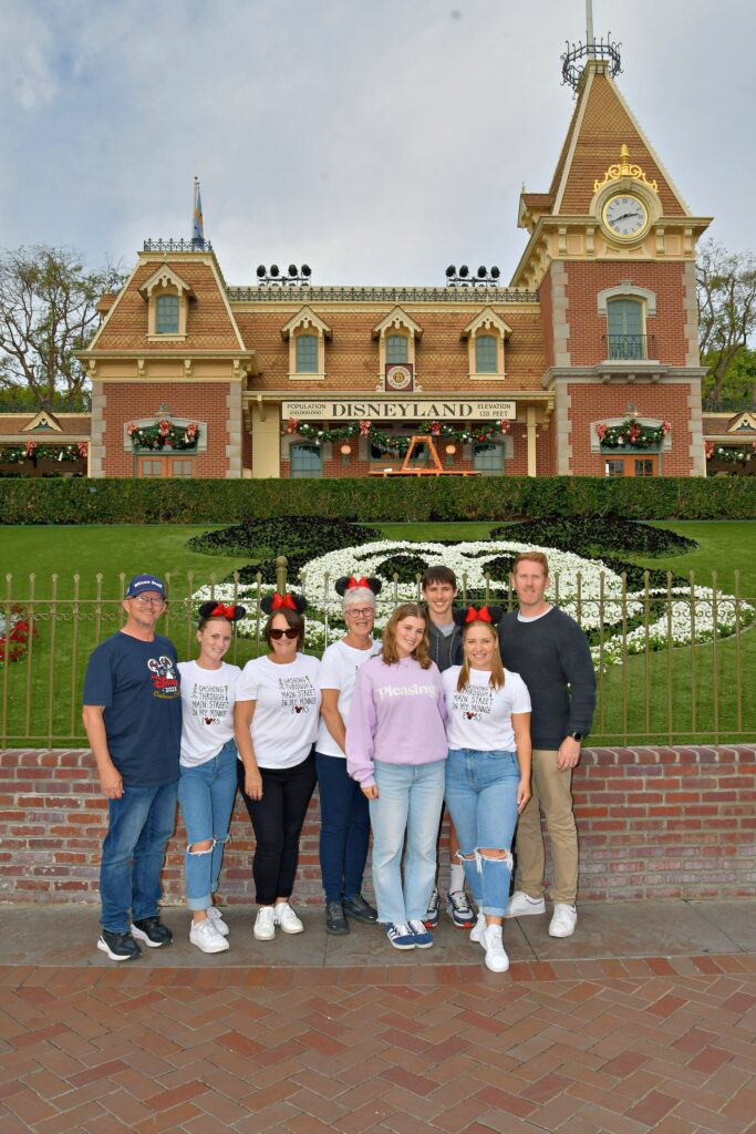 Main Entrance - Disneyland, Anaheim celebrating the festive season at Disneyland