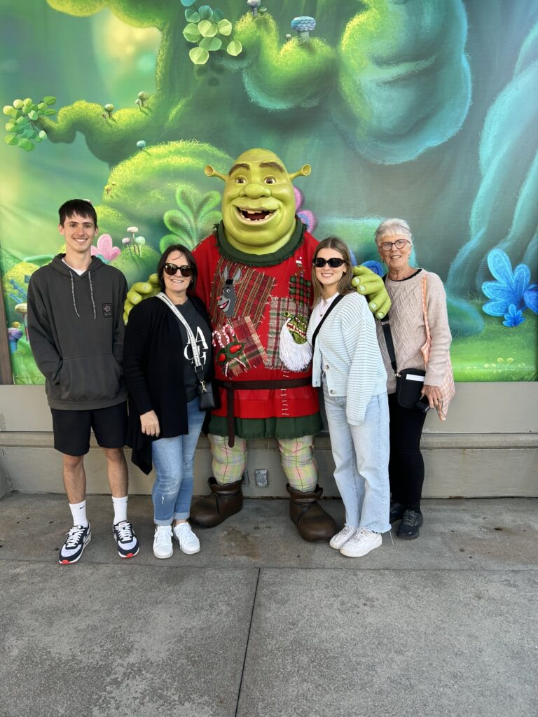 Photos with the characters at Universal Studios